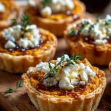 Mini Pumpkin Goat Cheese Tartlets