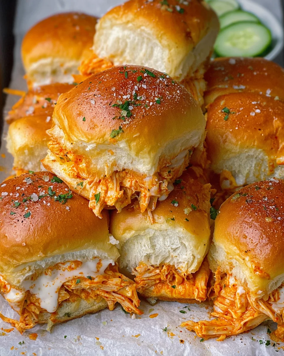 Spicy Buffalo Chicken Sliders