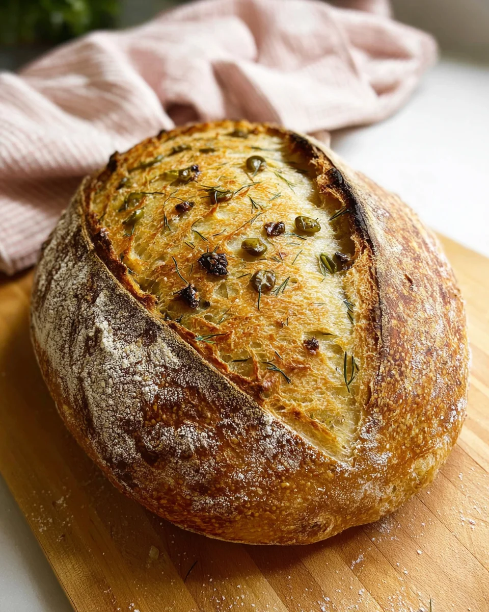 Dill Pickle Sourdough Bread