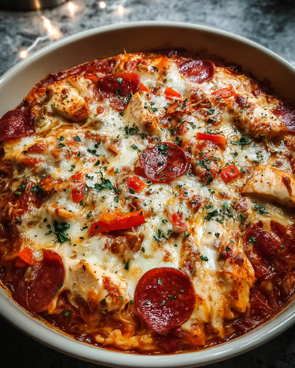 Crockpot Pizza Chicken