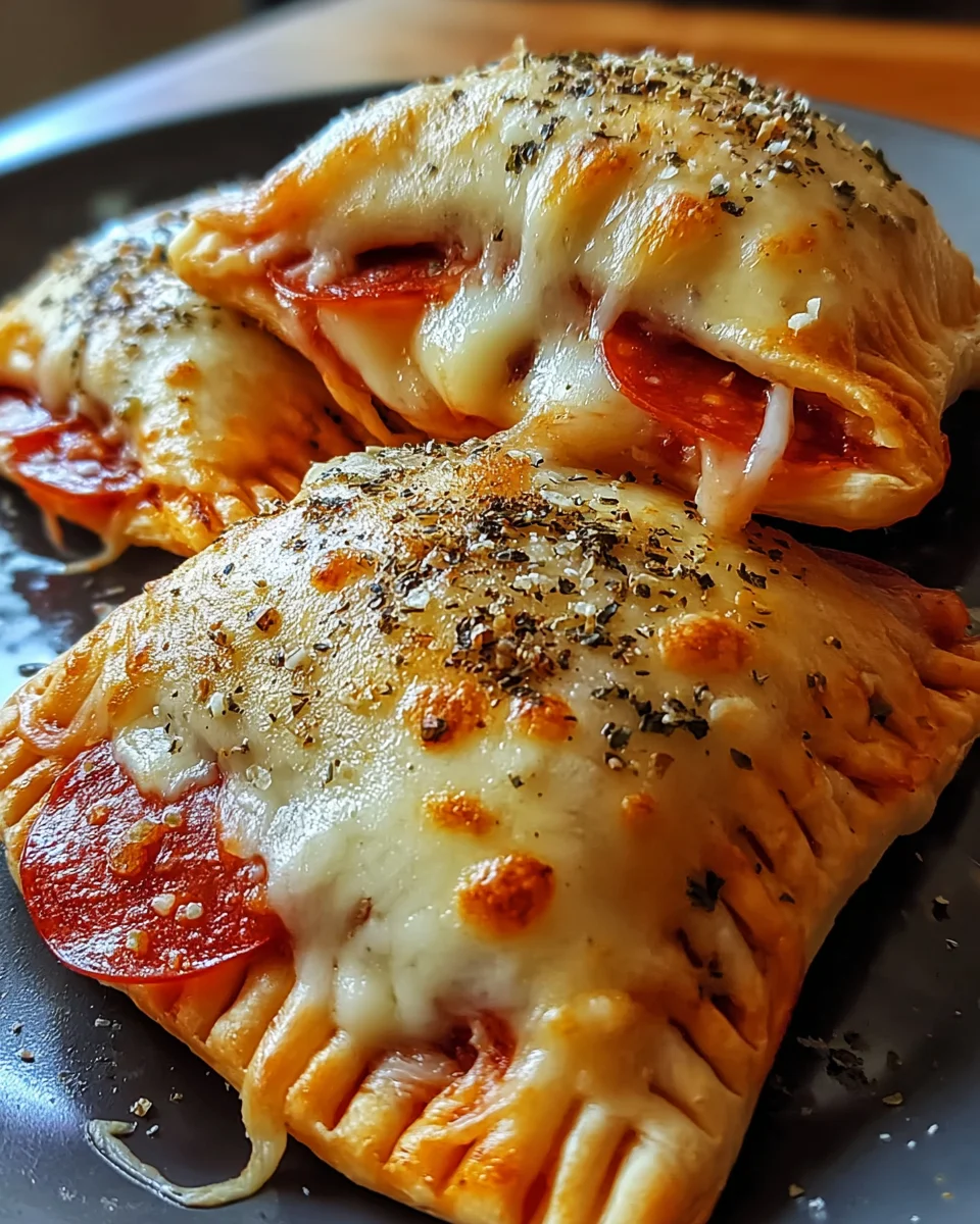 Homemade Easy Cheesy Pizza Pockets
