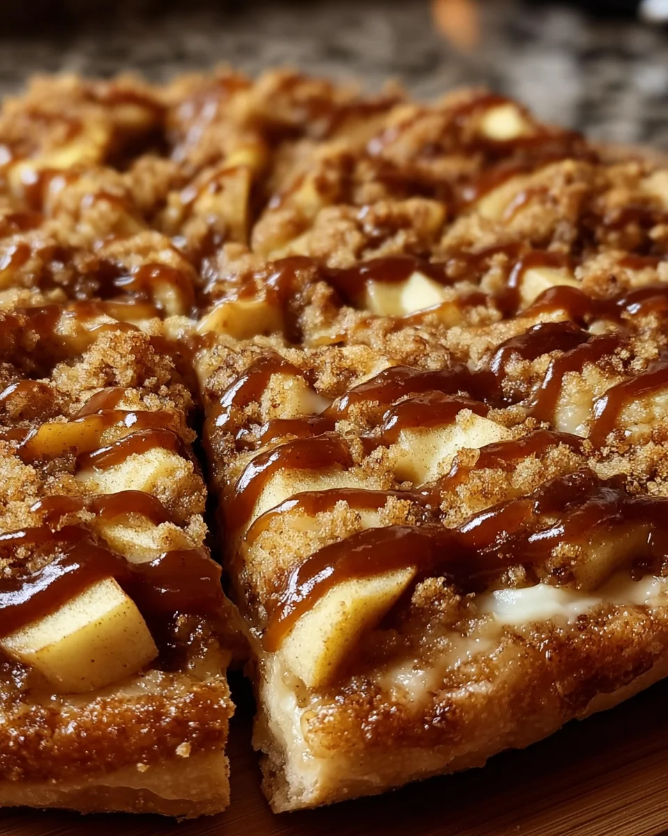 Apple Crisp Pizza Dessert