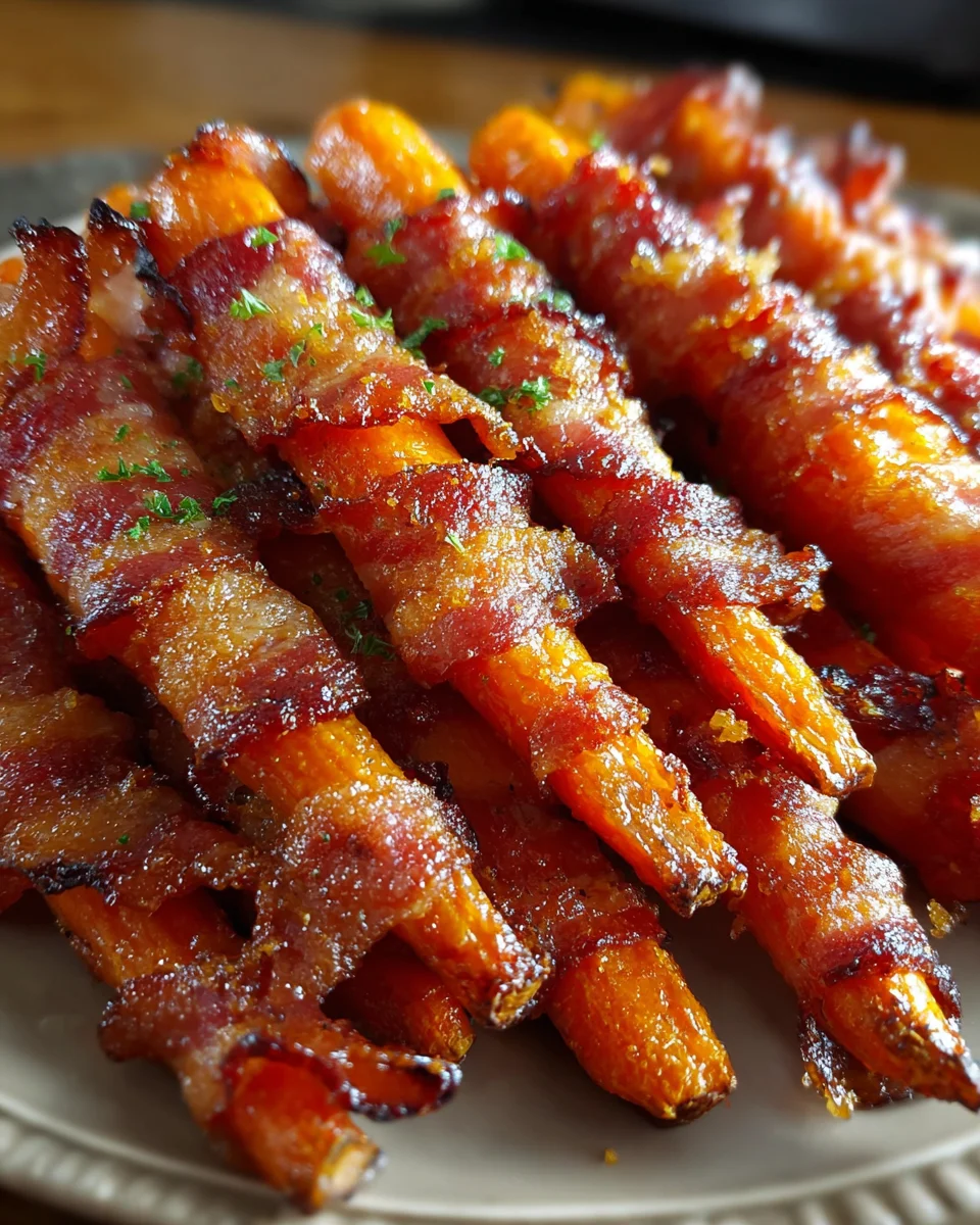 Maple Bacon Carrots Glazed