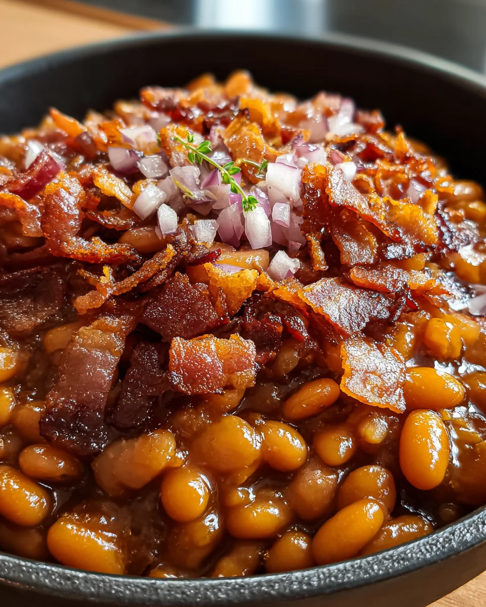 Maple Bourbon Baked Beans