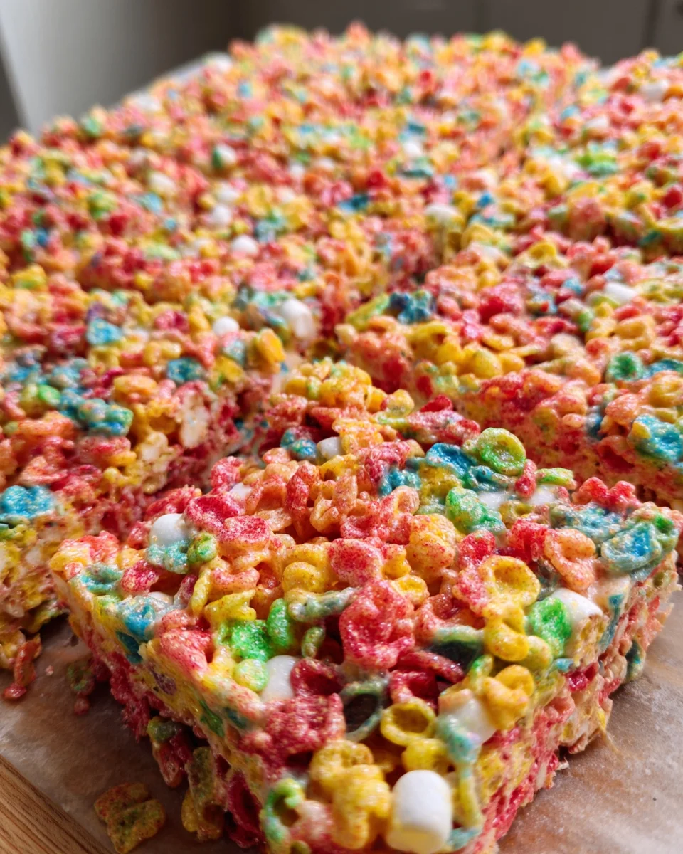 Fruity Pebbles Rice Krispie Treats