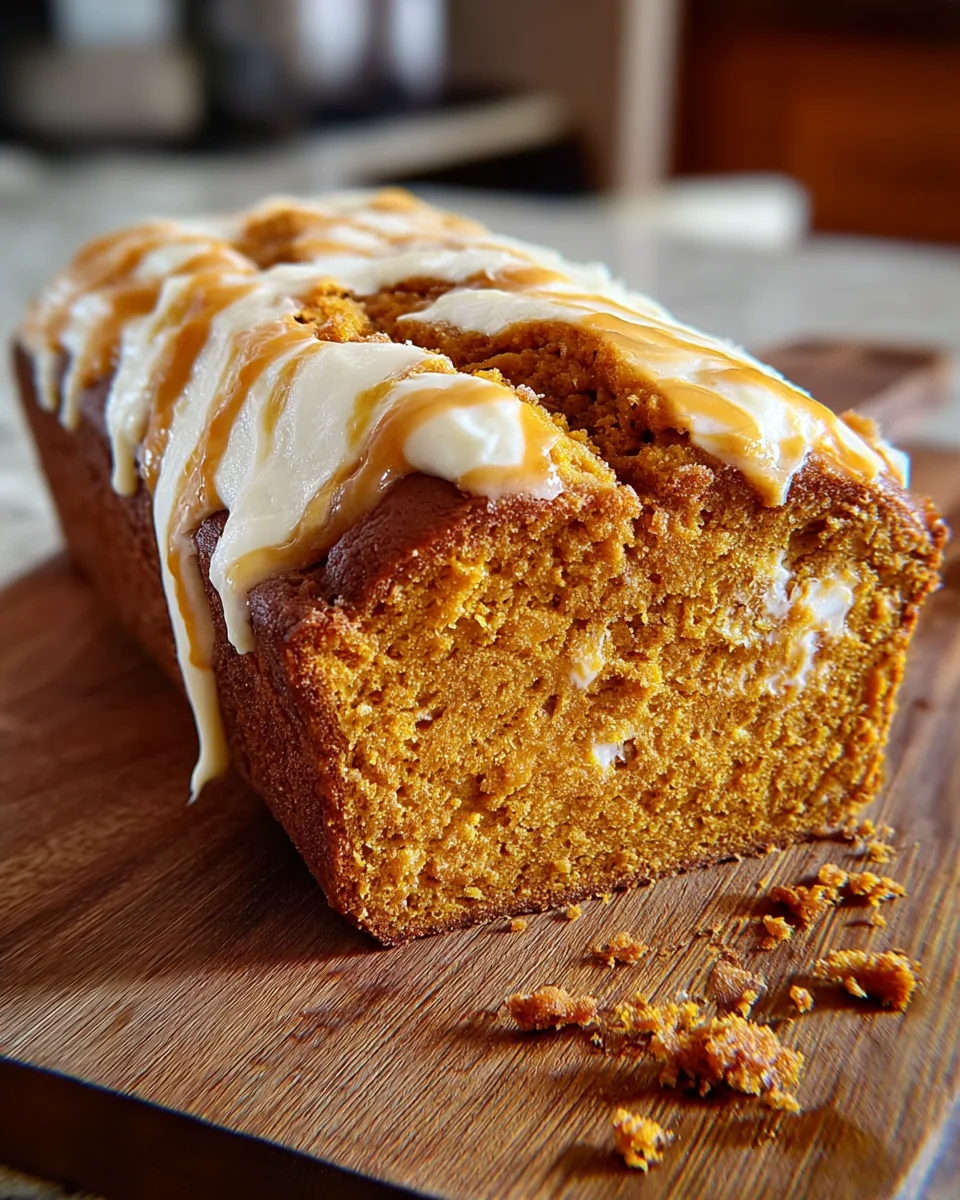Pumpkin Cream Cheese Bread