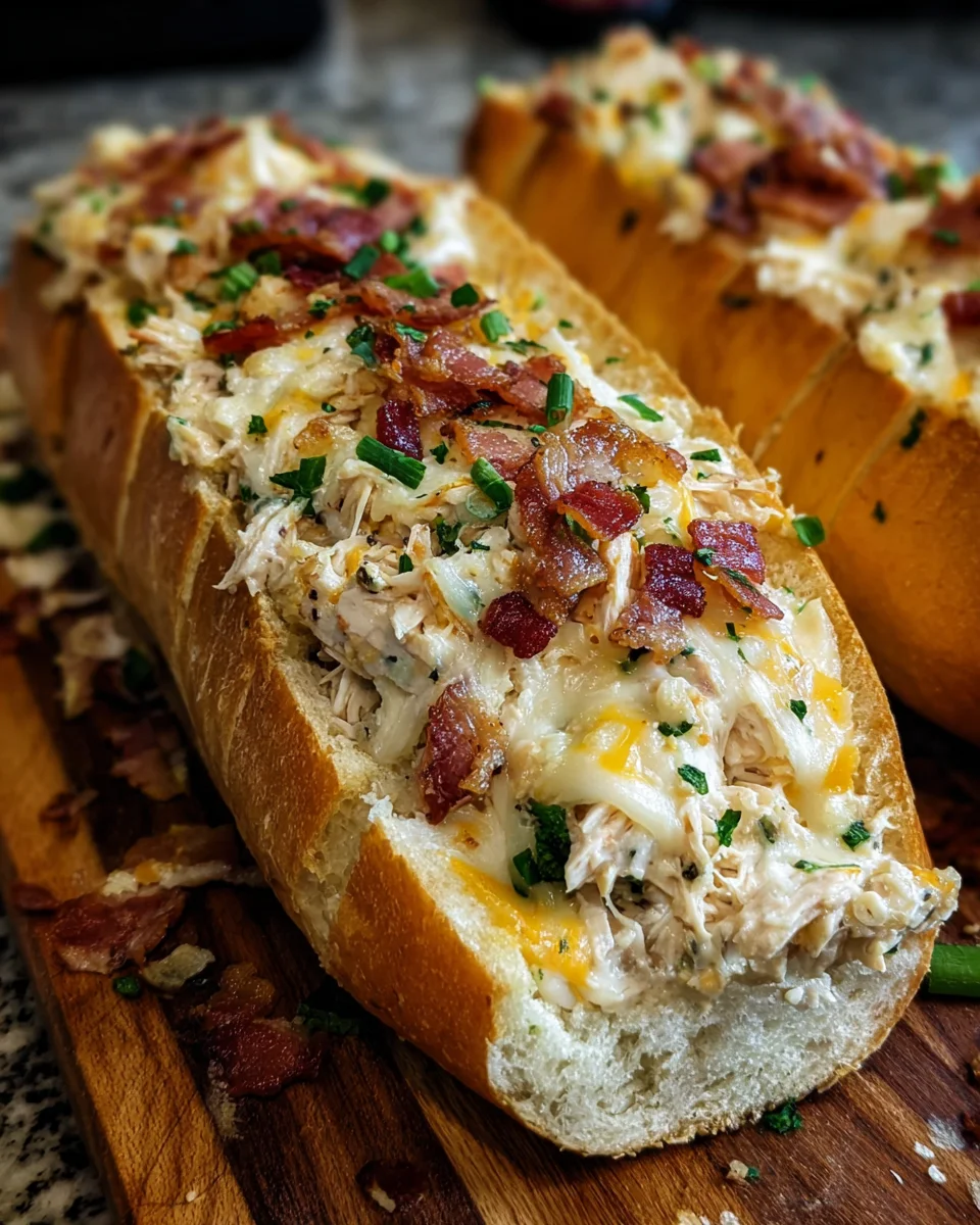 Chicken Bacon Ranch Bread