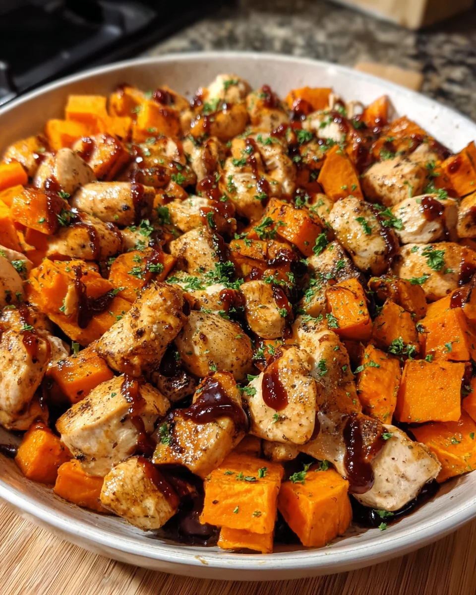 BBQ Chicken Sweet Potato Bowl