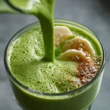 Green Smoothie with Spinach Avocado