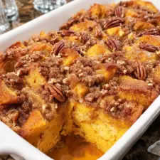 Pumpkin French Toast Casserole
