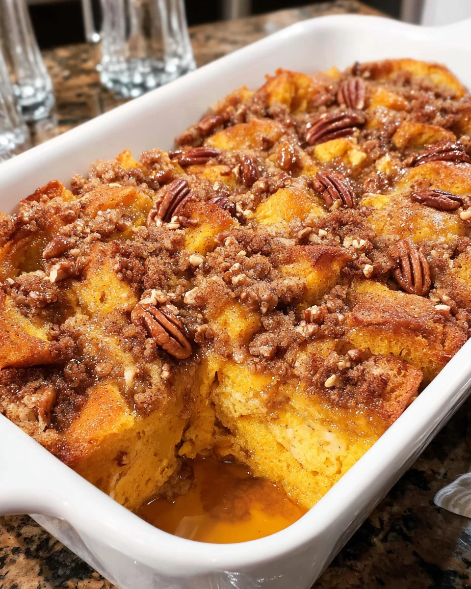Pumpkin French Toast Casserole