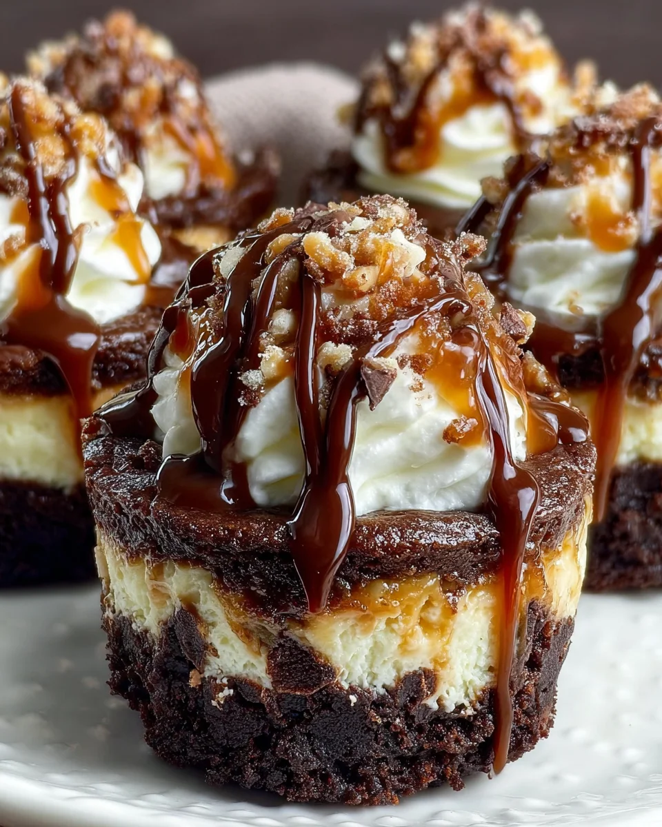 Loaded Brownie Cheesecake Cups