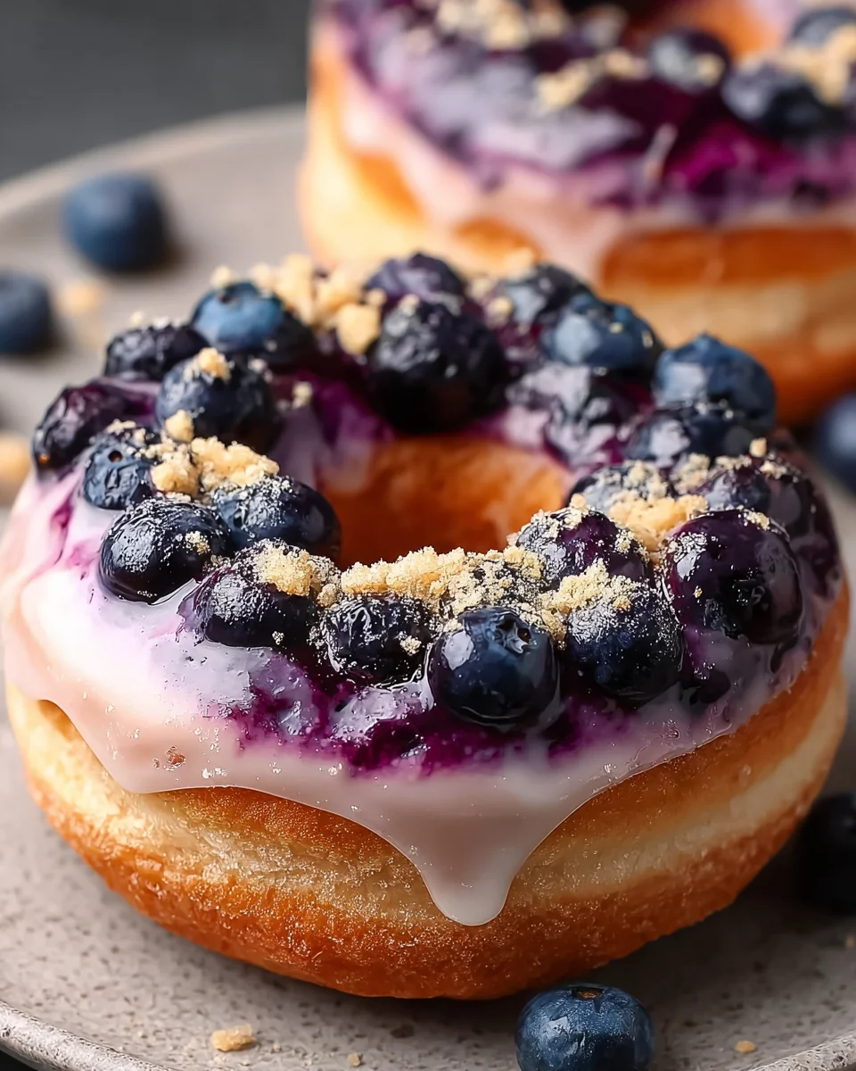 Blueberry Glazed Donut