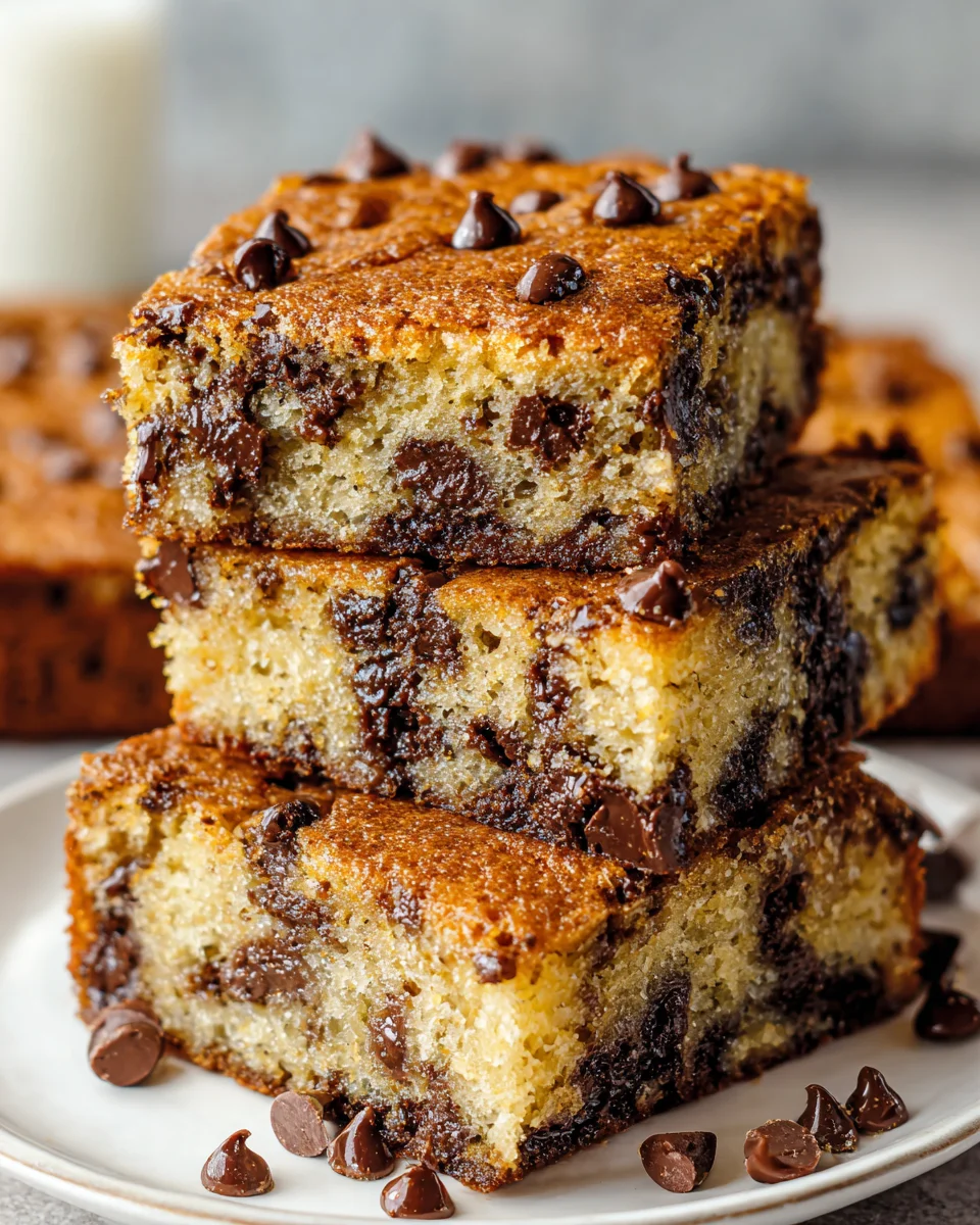 Chocolate Chip Banana Bars