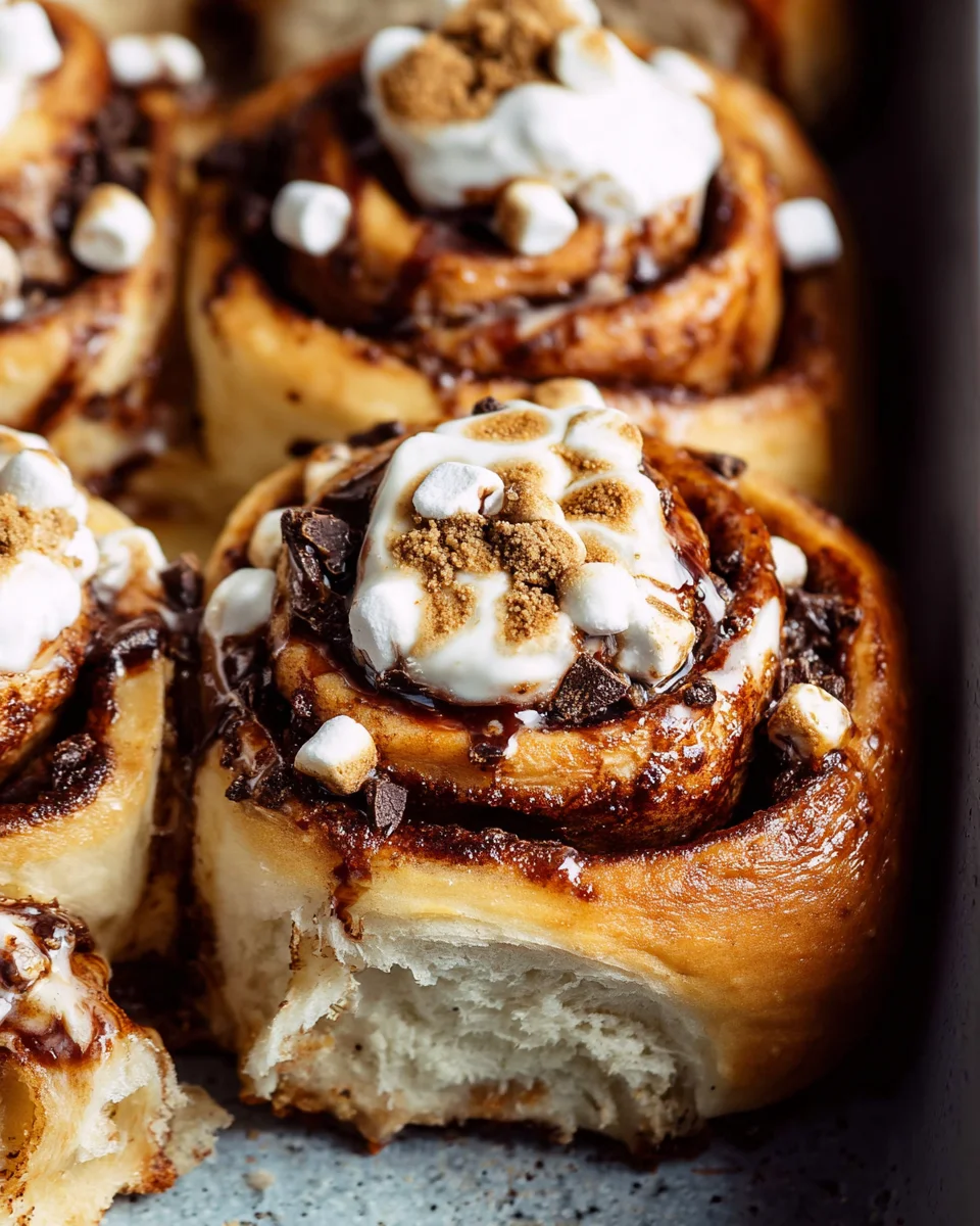 S’mores Cinnamon Rolls