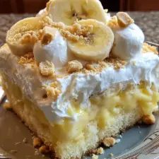Banana Poke Cake Dessert