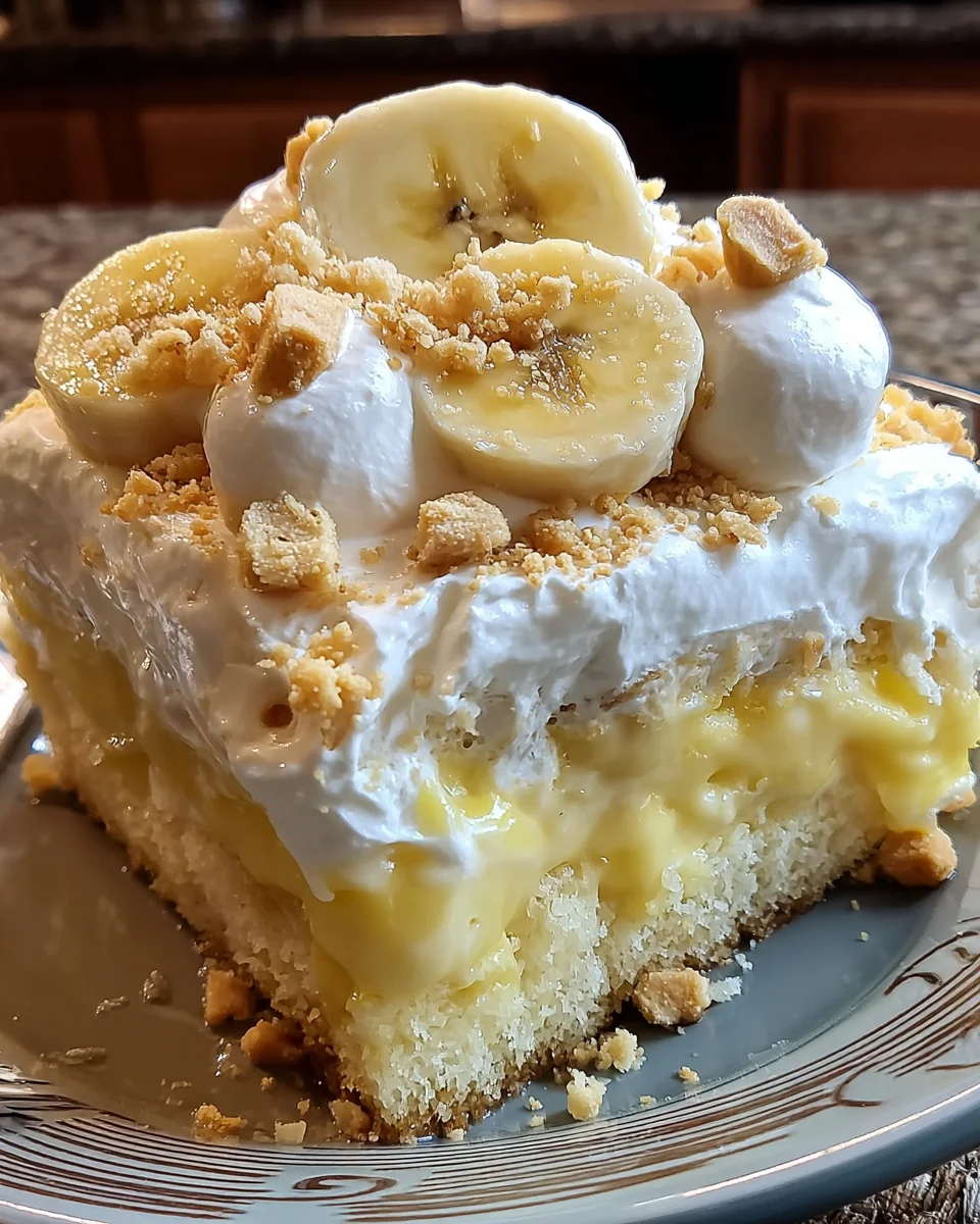 Banana Poke Cake Dessert