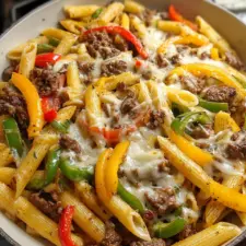 Budget-Friendly Philly Cheesesteak Pasta