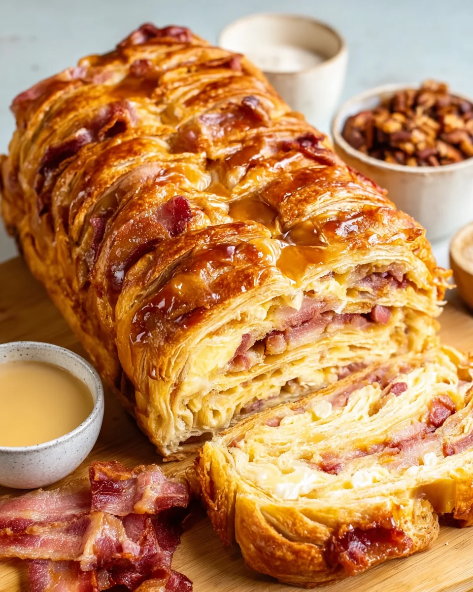 Maple Bacon Croissant Loaf