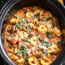 Crockpot Creamy Tortellini