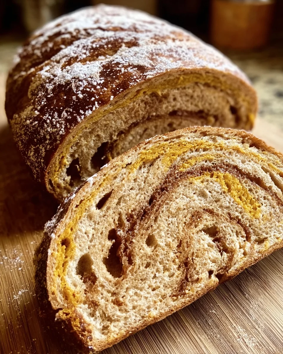 Cinnamon Swirl Pumpkin Sourdough Bread
