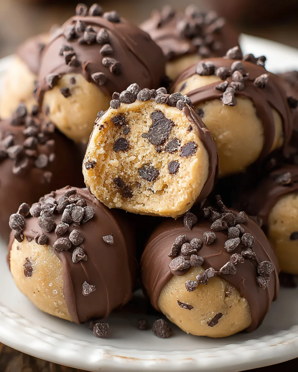 Chocolate Chip Cookie Dough Truffles