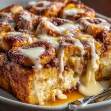 Cinnamon Roll French Toast Casserole