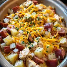 Cheesy Chicken Sausage Crockpot