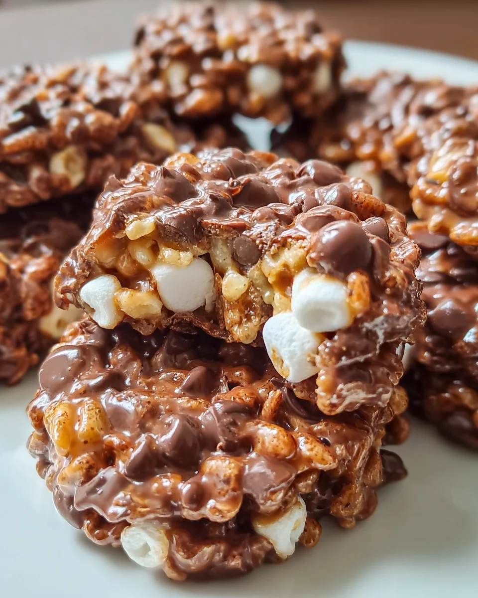 Star Crunch Cookies Chocolate Marshmallow