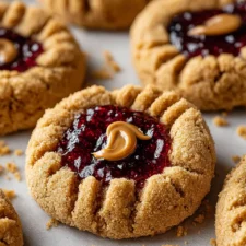 Nostalgic PB&J Thumbprint Cookies