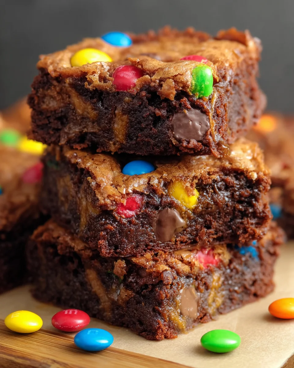 M&M Brownies Chocolate Fudge