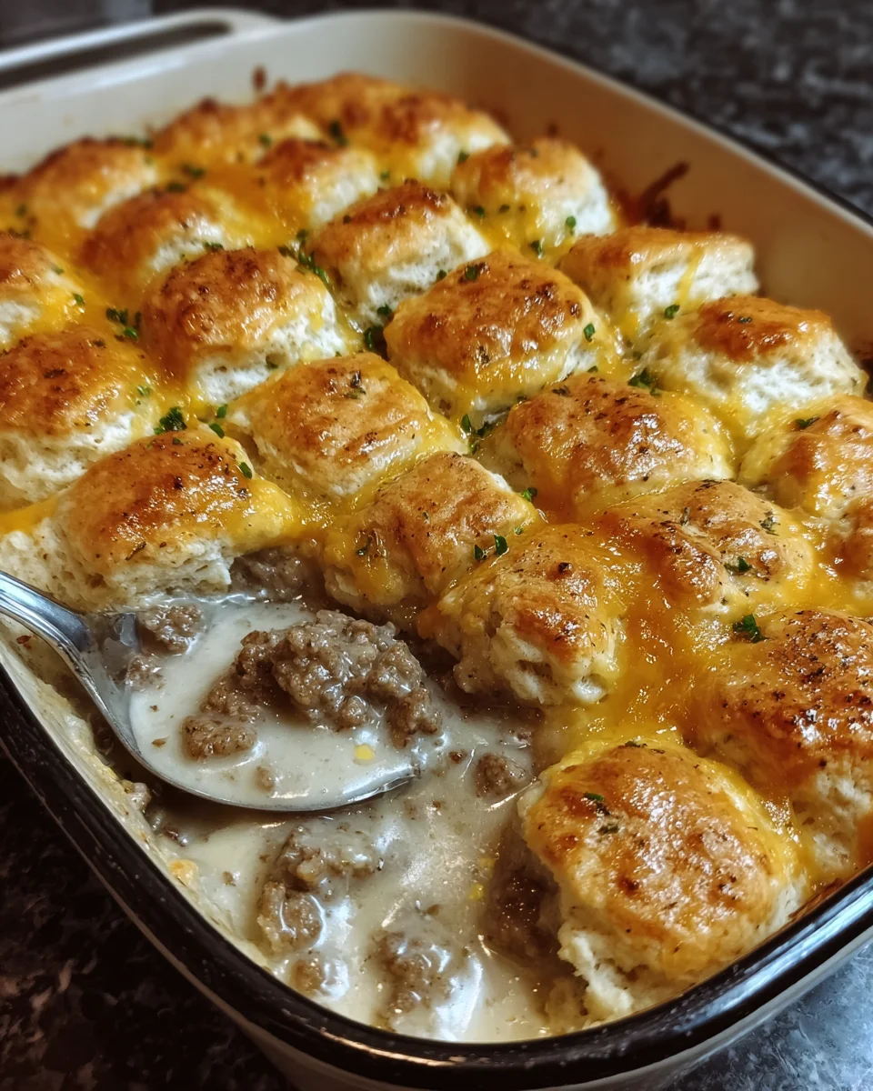 Biscuits and Gravy Bake