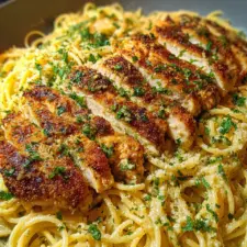 Garlic Parmesan Chicken Spaghetti