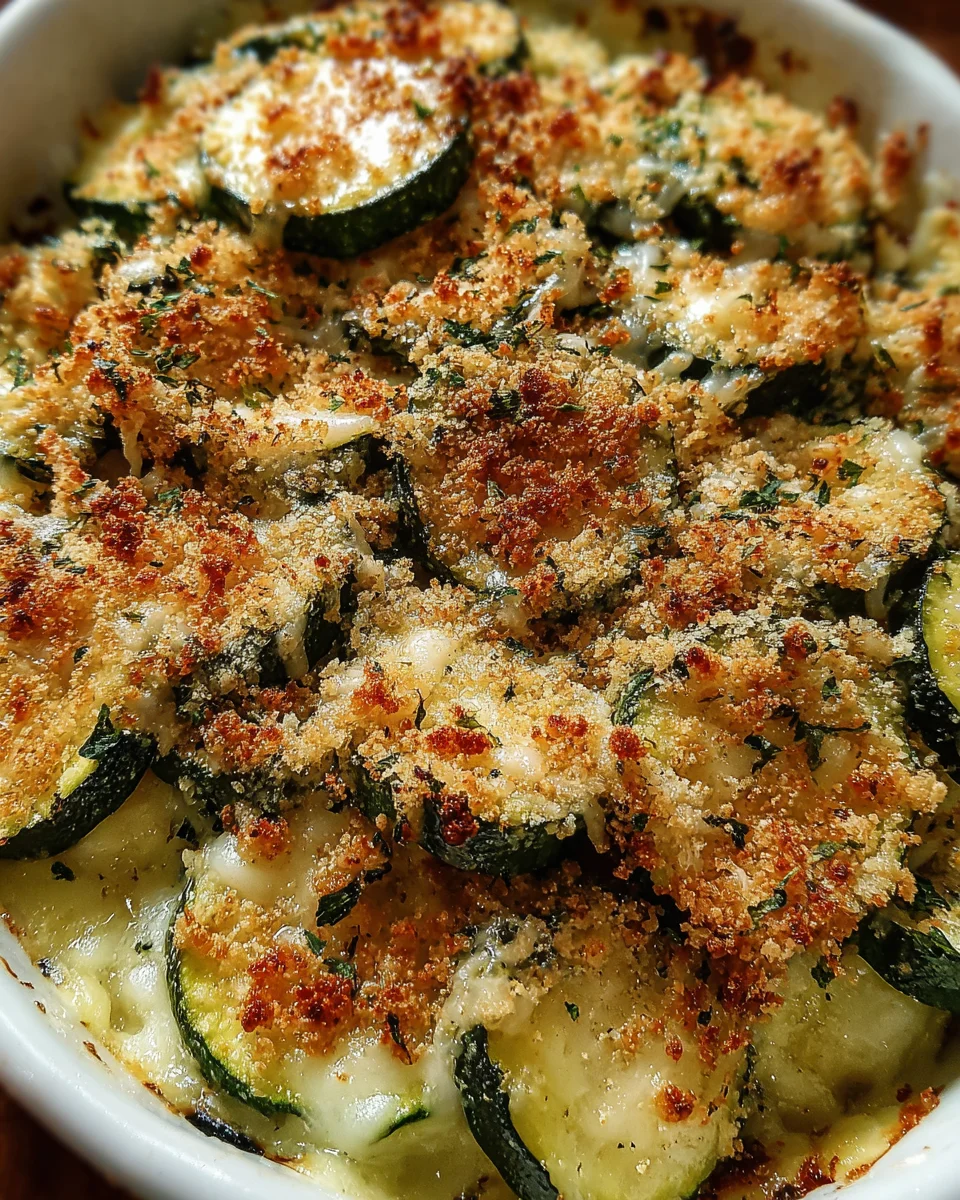 Baked Zucchini Cheese