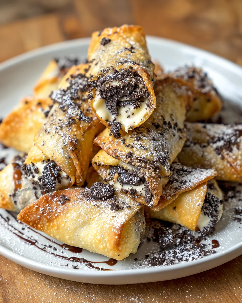 Air Fryer Oreo Egg Rolls