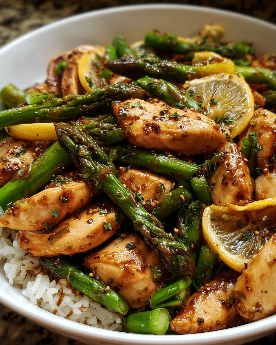 Lemon Chicken Asparagus Stir-Fry
