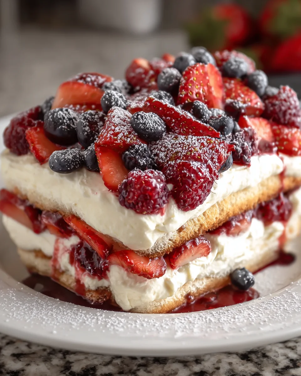 Berry Tiramisu Mascarpone Ladyfingers
