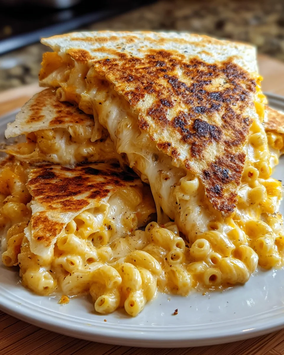 Mac and Cheese Quesadillas