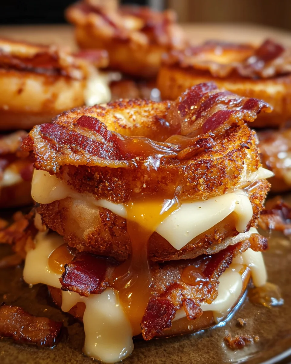 Donut Grilled Cheese Bacon Maple