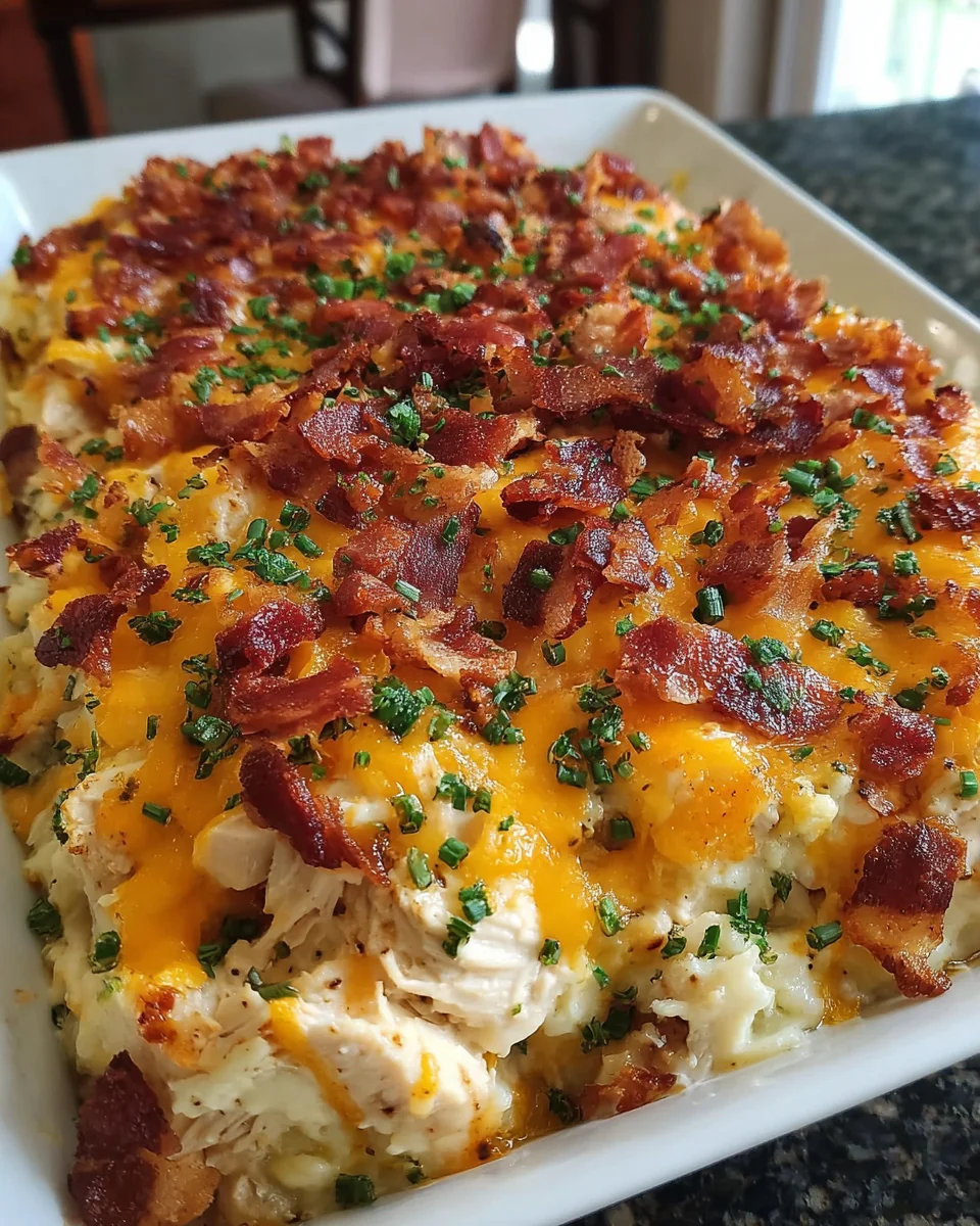 Crack Chicken Bacon Casserole