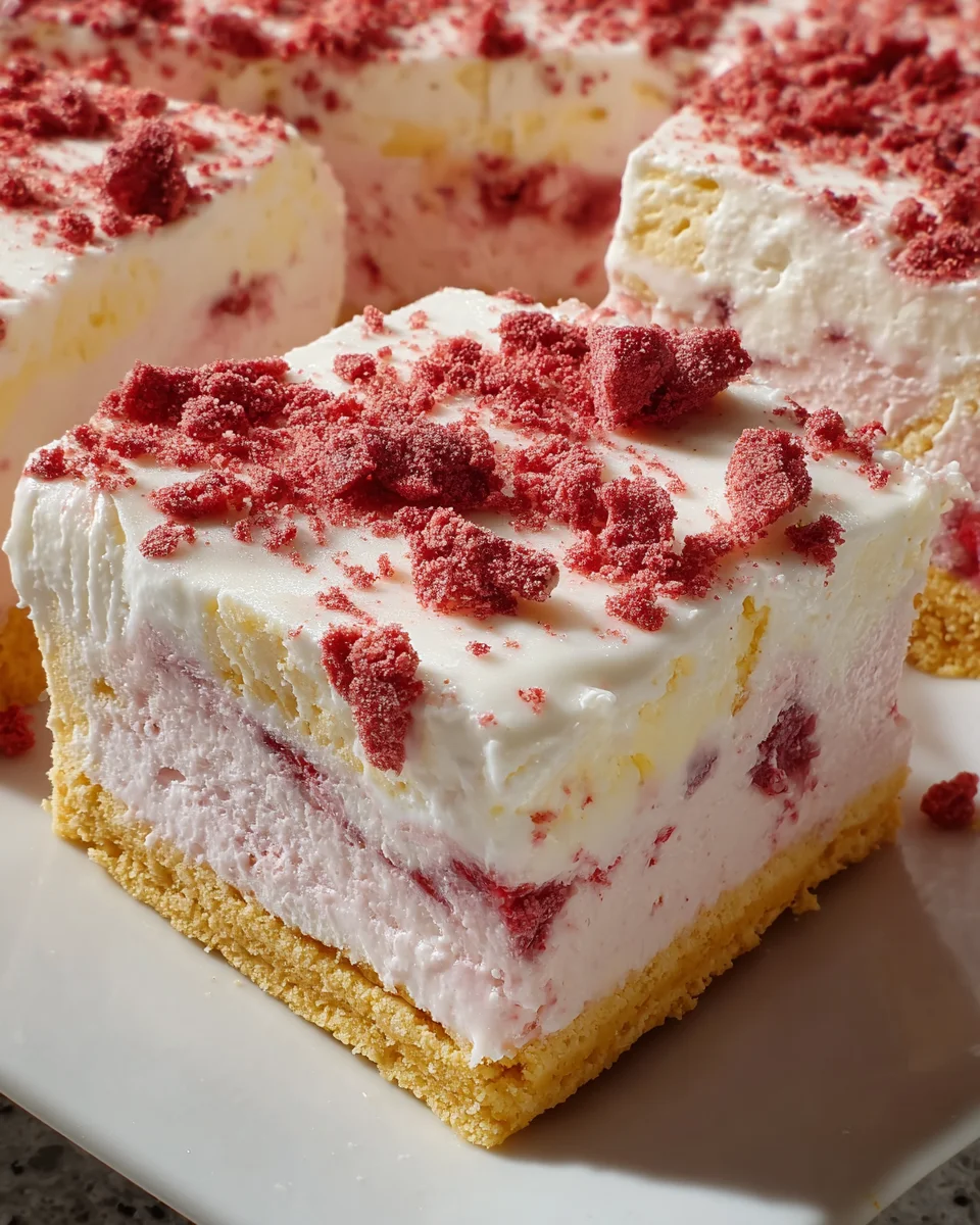 Strawberry Shortcake Ice Cream Cake