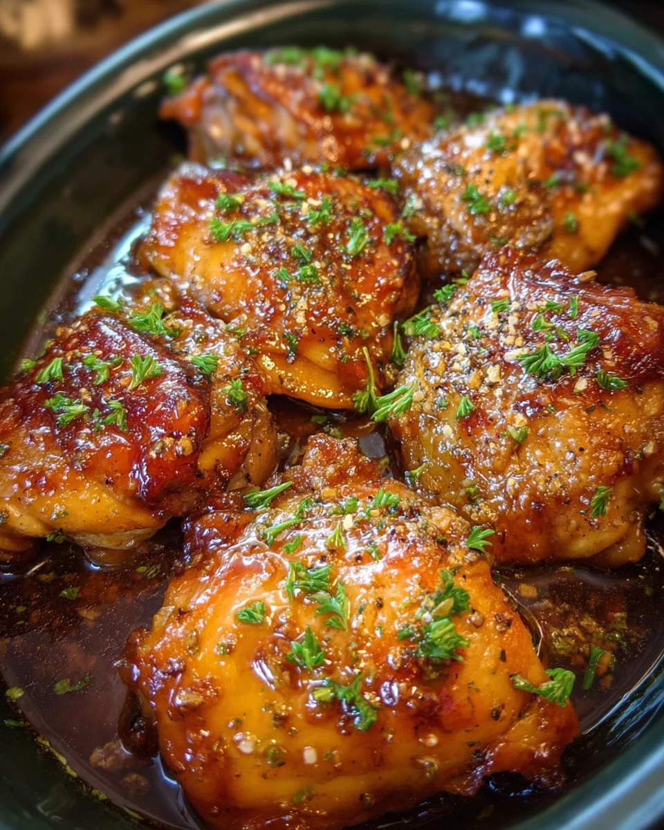 Slow Cooker Brown Sugar Garlic Chicken