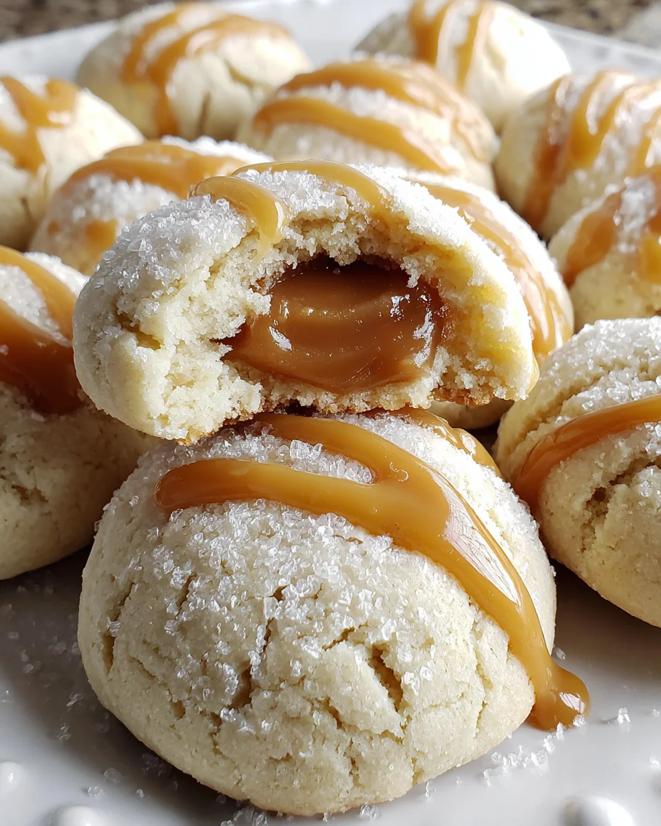 Caramel filled sugar cookies