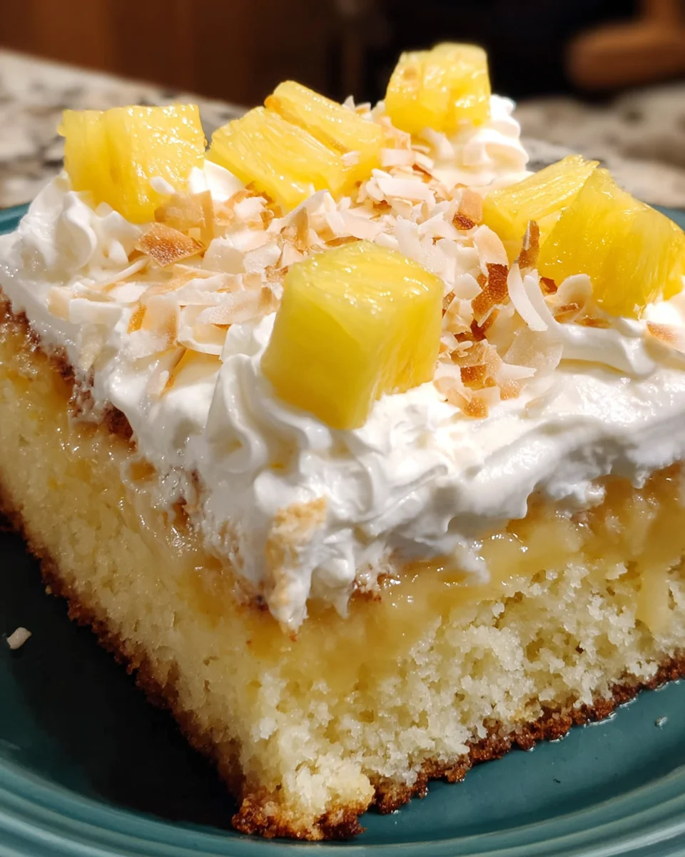 Hawaiian Banana Pineapple Cake