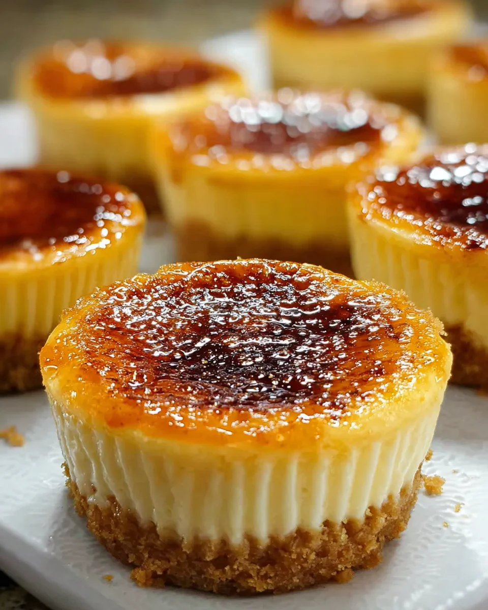Mini Crème Brûlée Cheesecakes