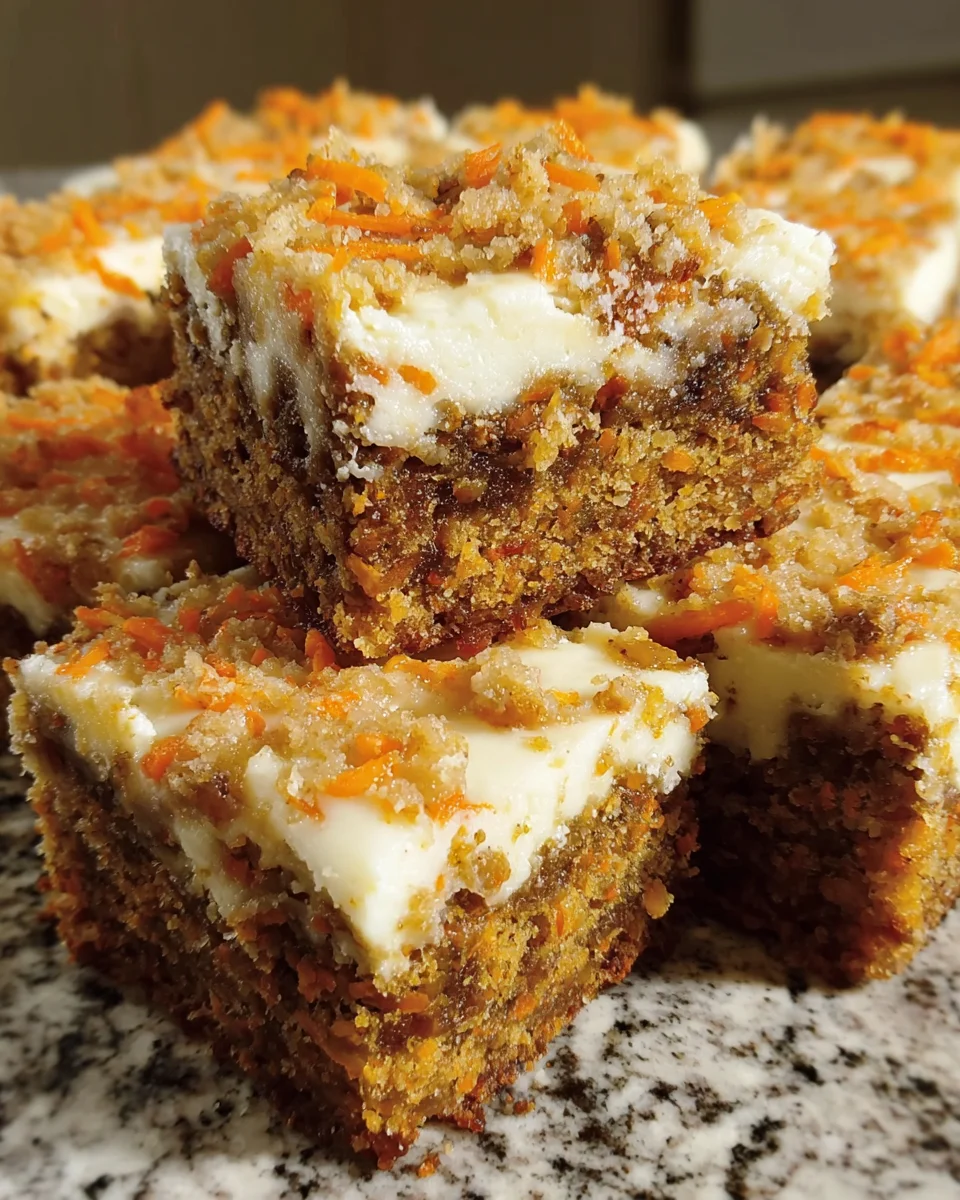 Carrot Cake Cream Cheese Bars
