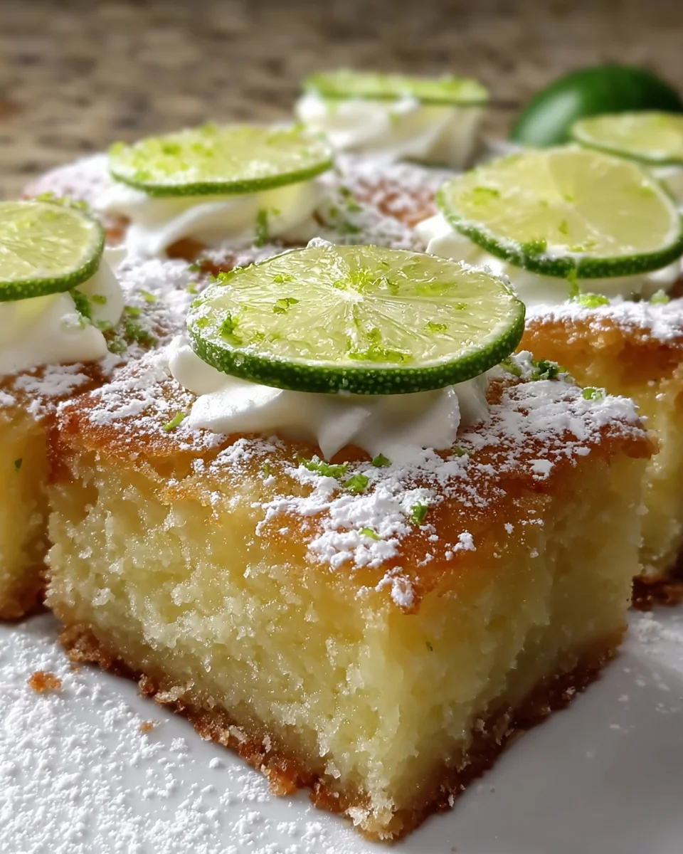Margarita Lime Cake Bars
