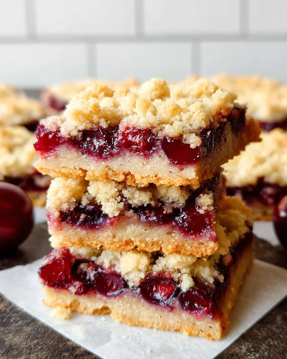 Cherry Crumb Bars