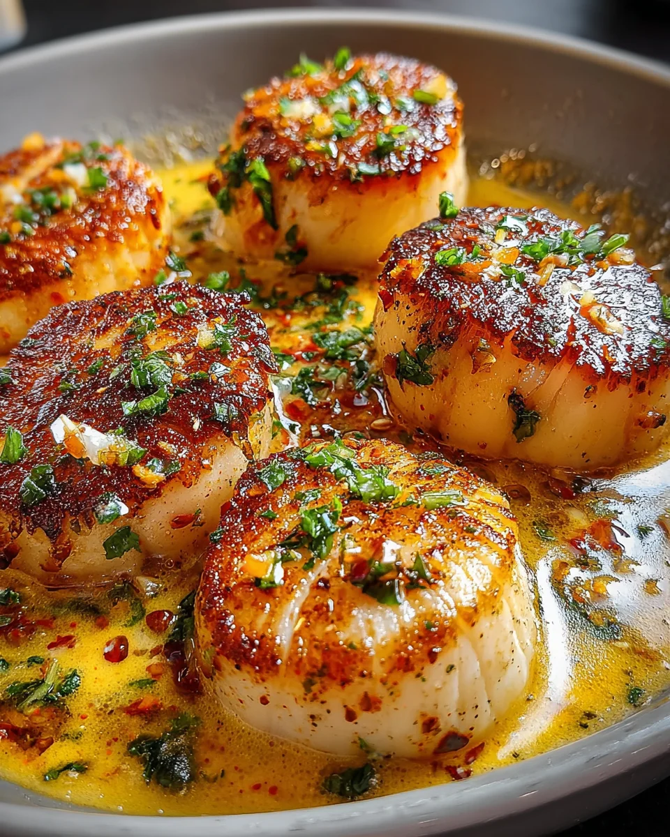 Seared Scallops Spicy Cajun Cream