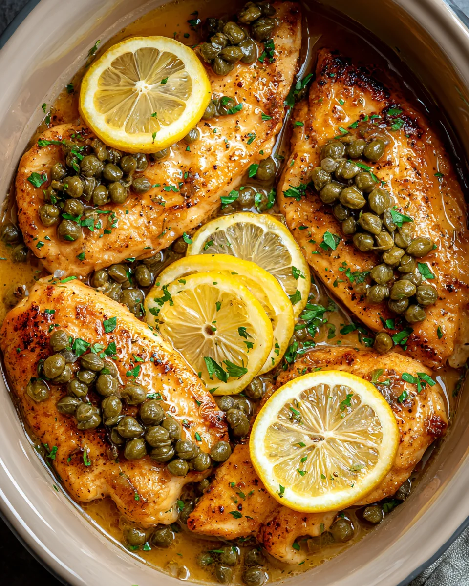 Crockpot Chicken Piccata